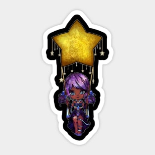 Galaxy Magical Girl Chibi Sticker